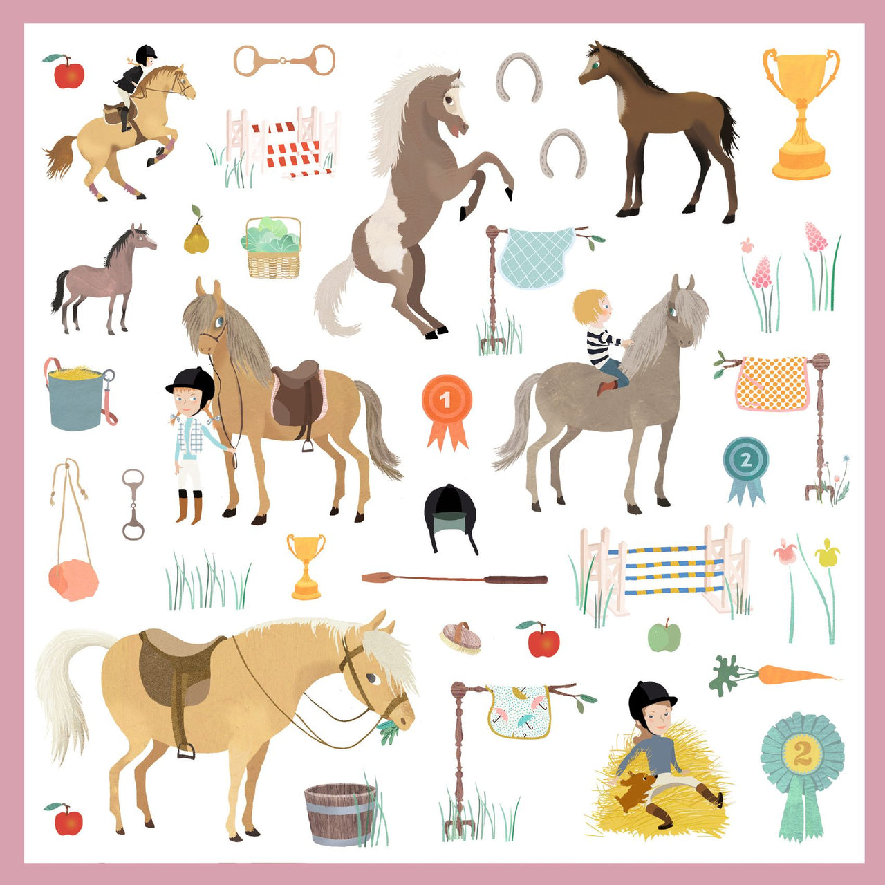 Djeco Klistermärken Horses
