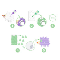 Thumbnail for Djeco Pysselbox Magic Finger Painting Small Forms