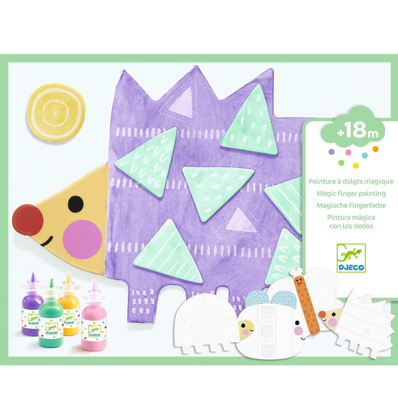 Djeco Pysselbox Magic Finger Painting Small Forms