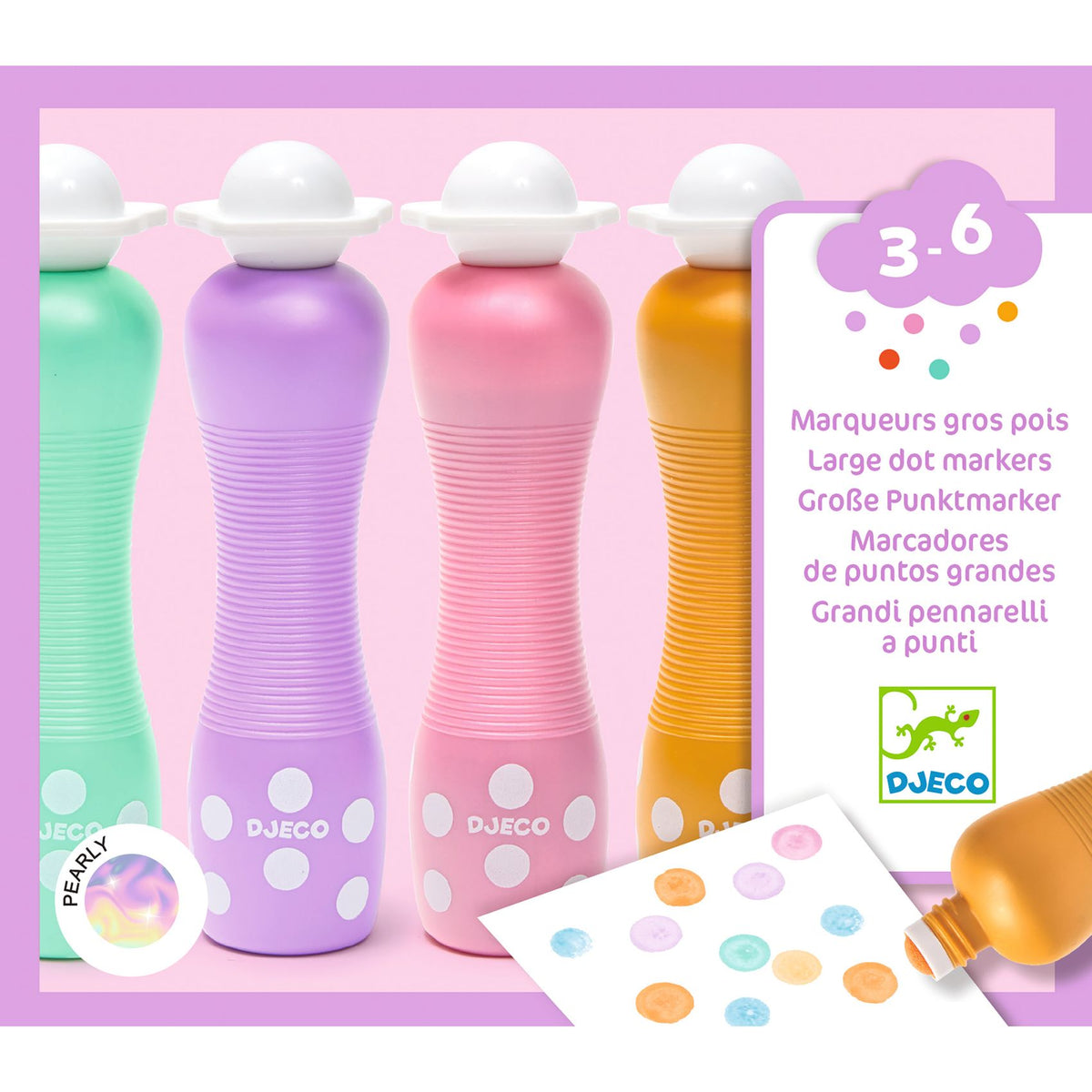 Djeco Dot Markers Pearly