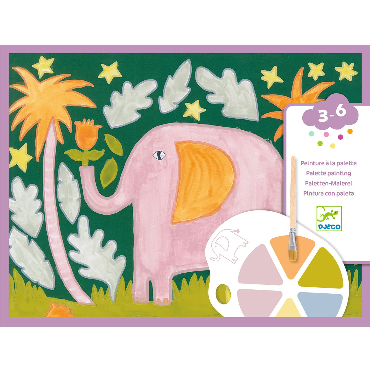 Djeco Pysselbox Palette Painting Wild Ones