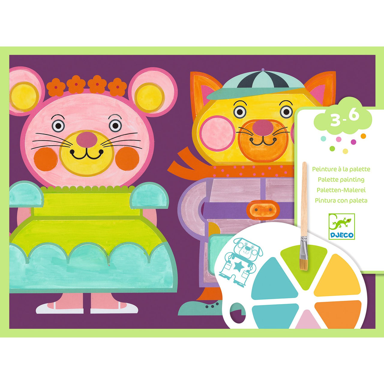 Djeco Pysselbox Palette Painting Chubby Cheeks