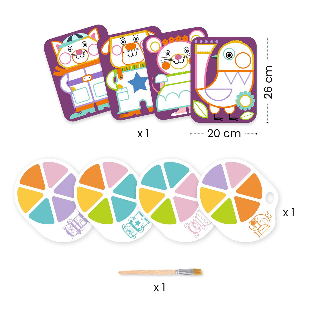 Djeco Pysselbox Palette Painting Chubby Cheeks