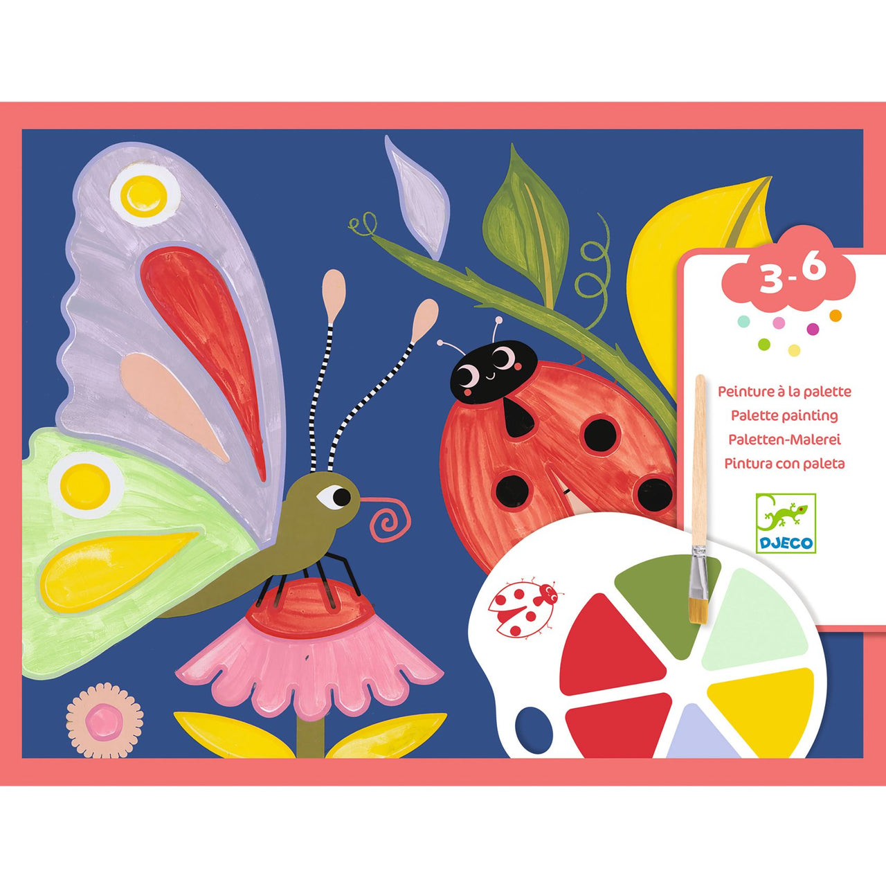 Djeco Pysselbox Palette Painting Creepy Crawlies