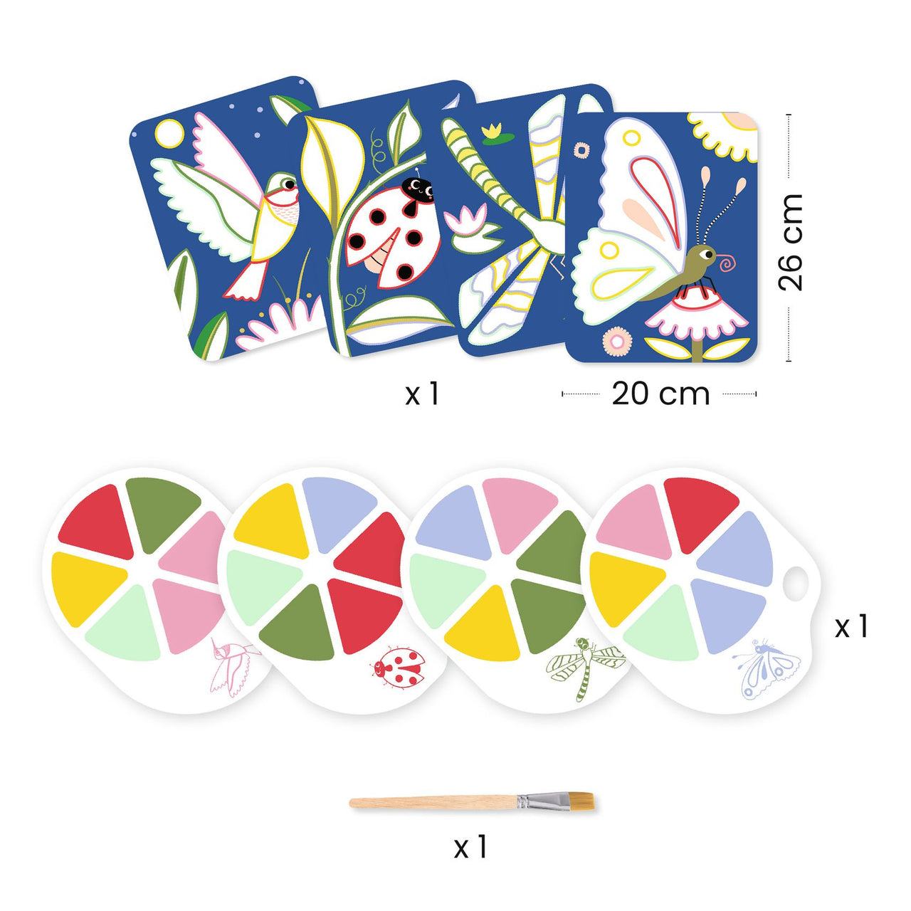 Djeco Pysselbox Palette Painting Creepy Crawlies