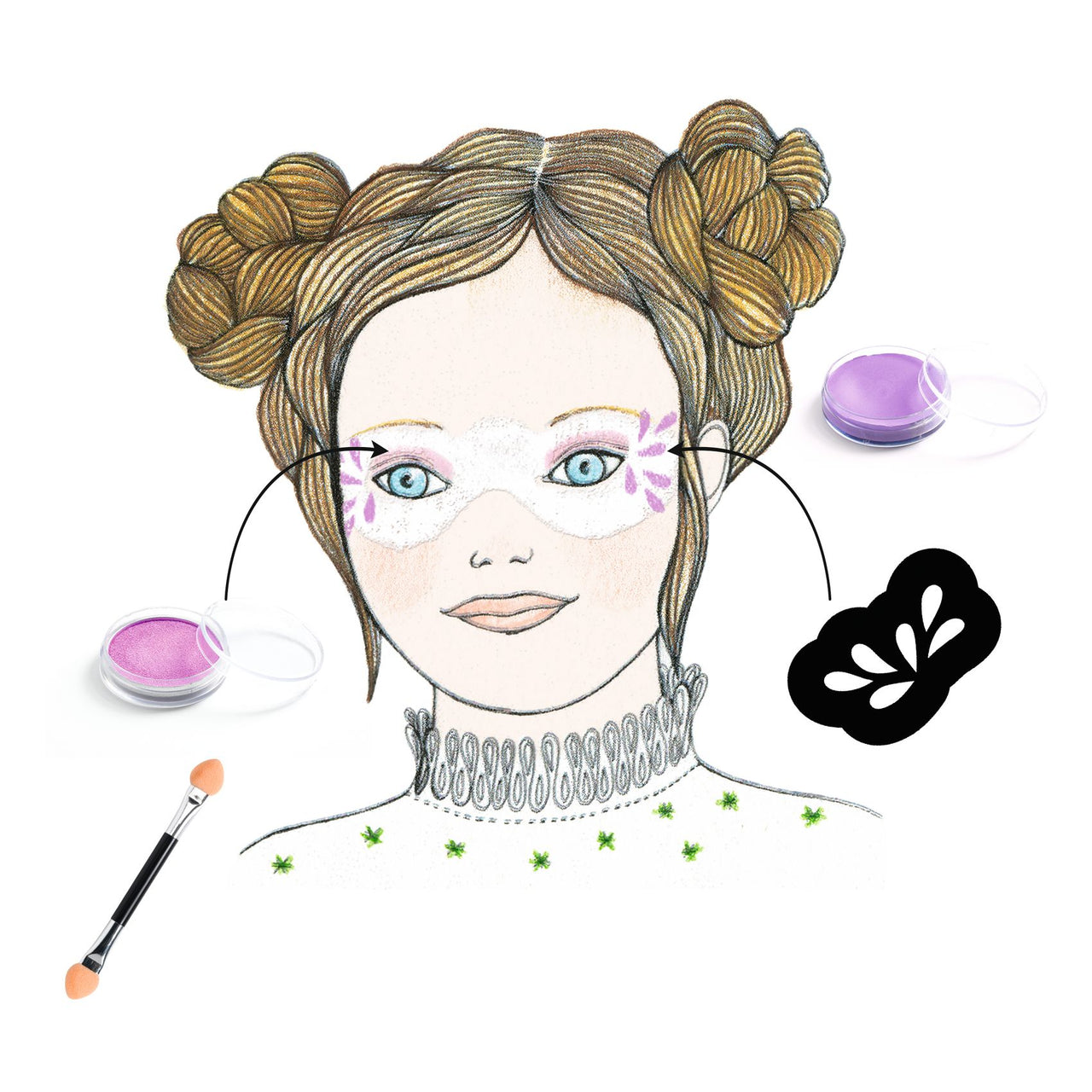 Djeco Ansiktsmålningsset Pearl