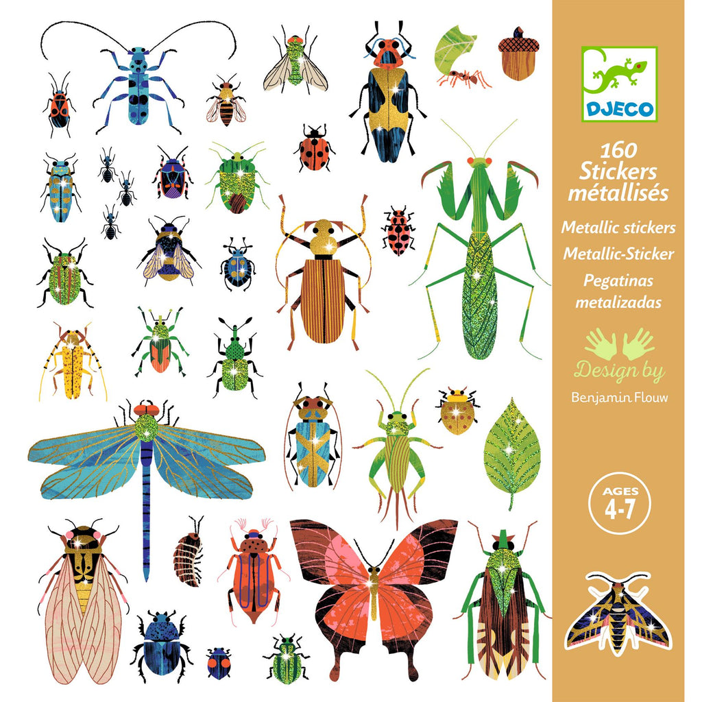 Djeco Klistermærker Microcosmos (160 stk.)
