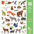 Djeco Klistermärken Fauna (160st)