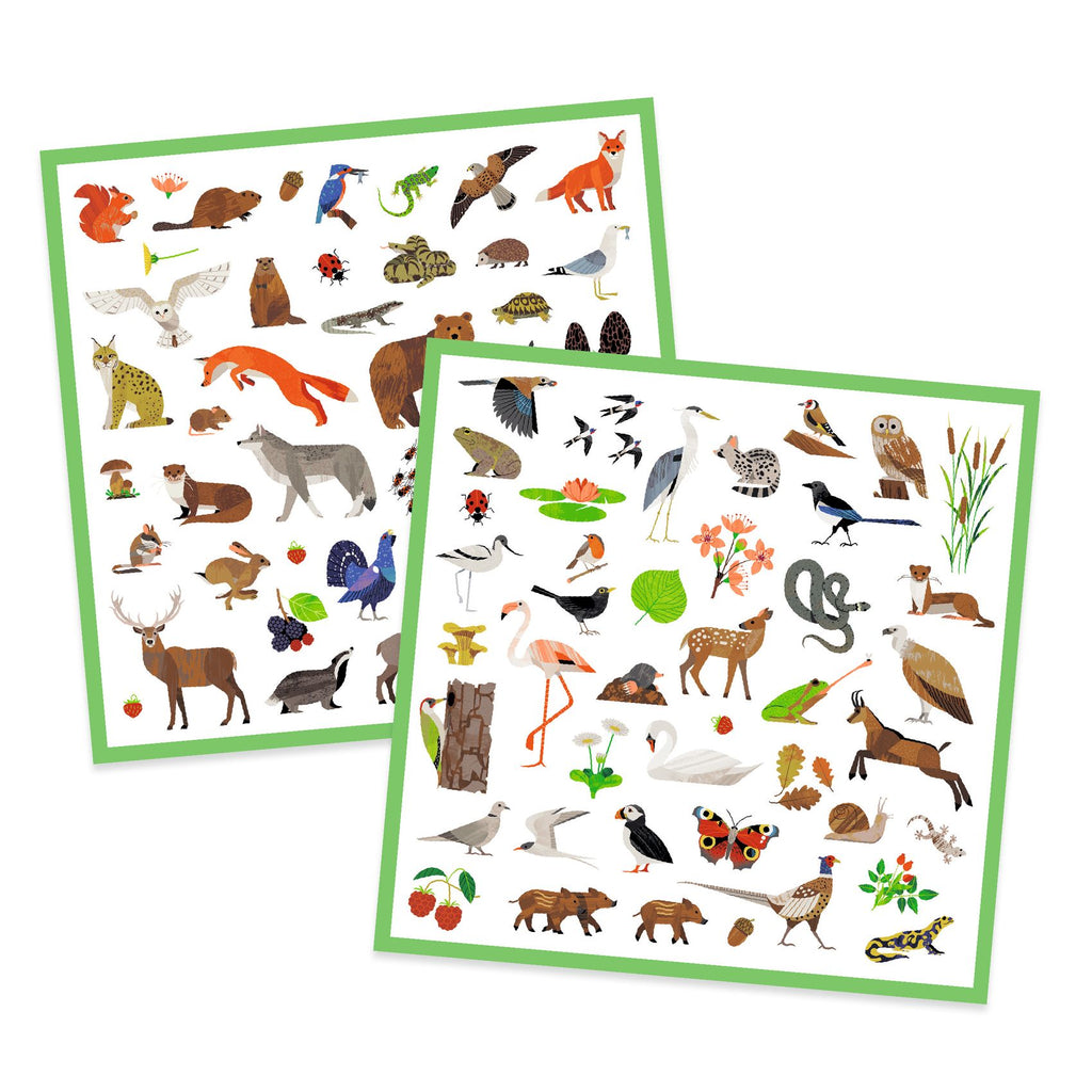 Djeco Klistermärken Fauna (160st)