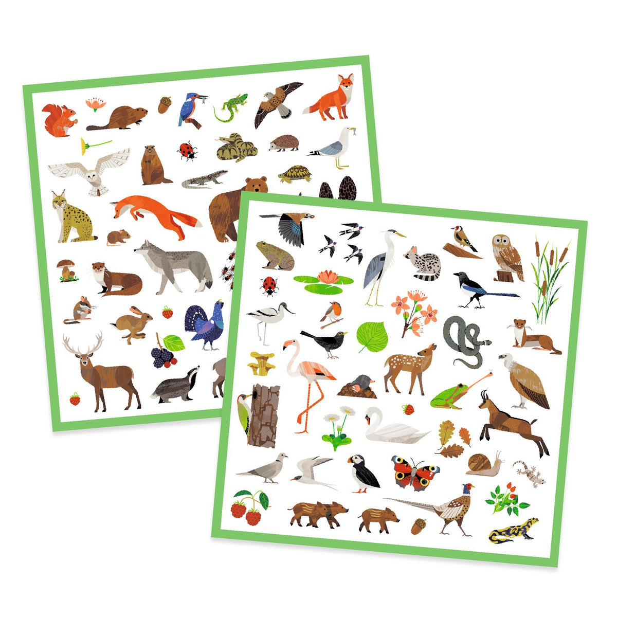 Djeco Klistermärken Fauna (160st)