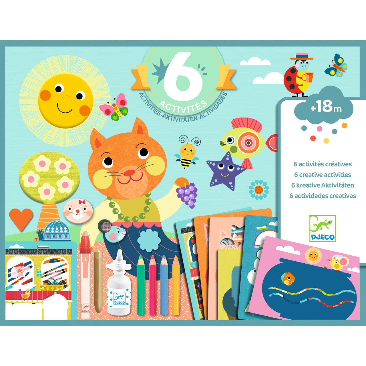 Djeco Multi-Activity Kit The Cat And His Pals