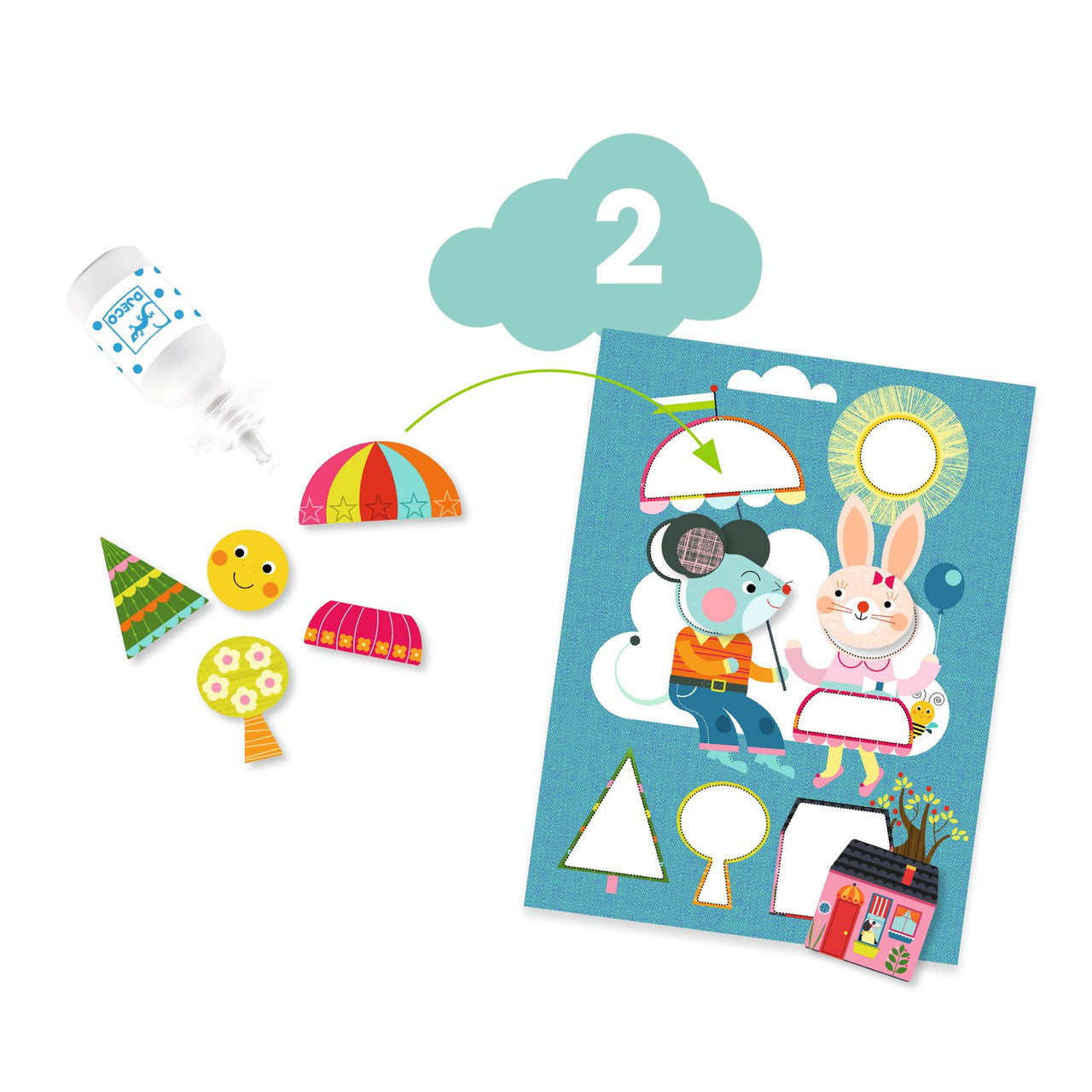 Djeco Multi-Activity Kit The Cat And His Pals