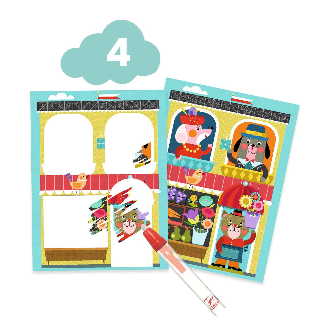 Djeco Multi-Activity Kit The Cat And His Pals
