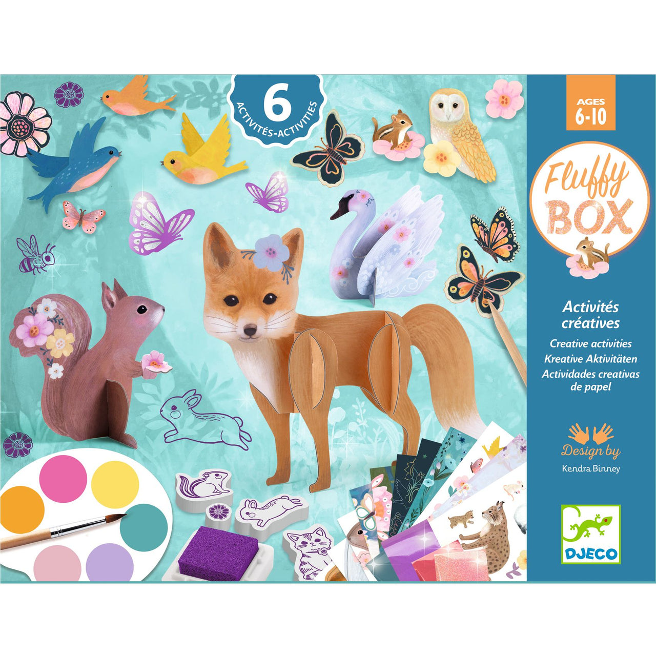 Djeco Kollagepyssel Fluffy Box