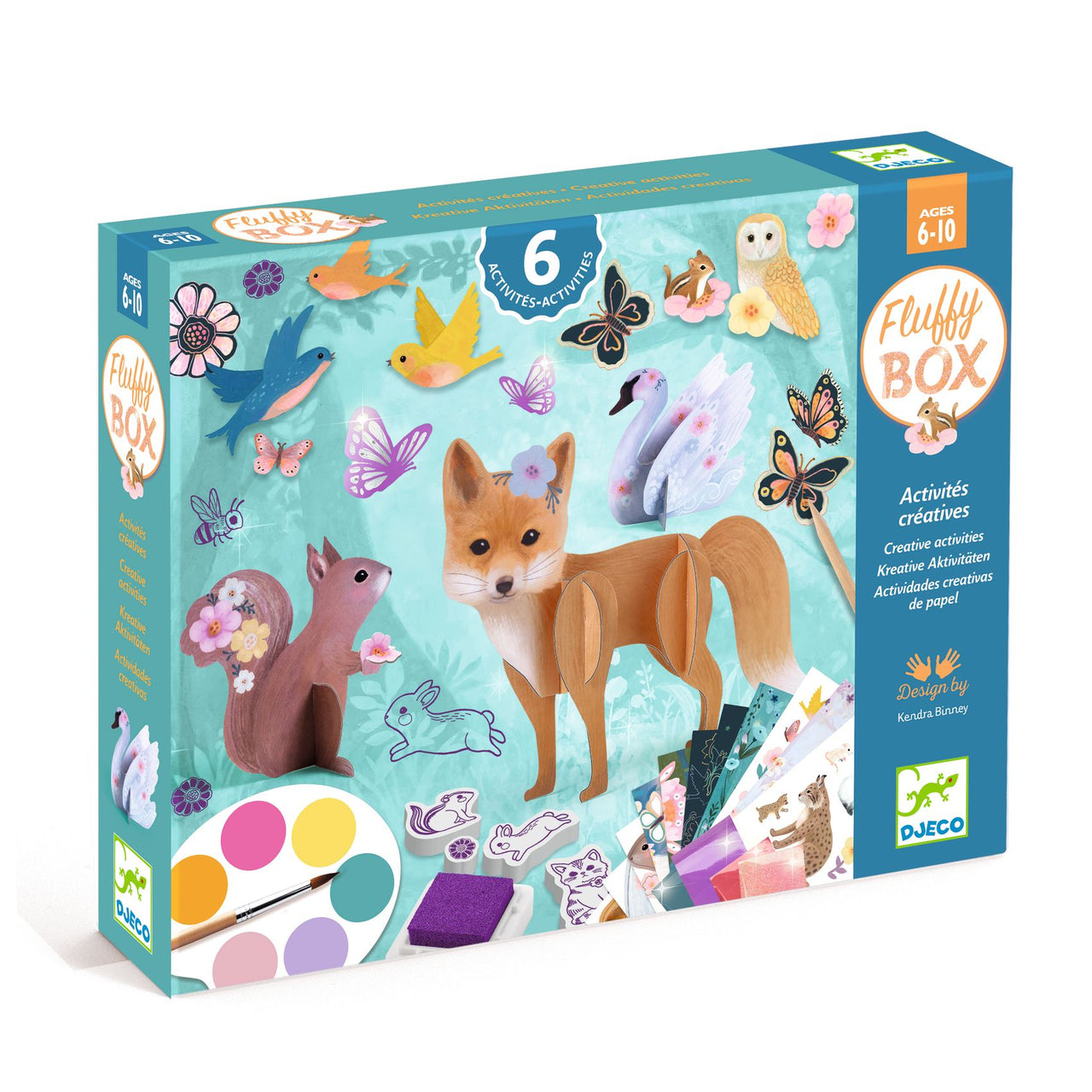 Djeco Kollagepyssel Fluffy Box
