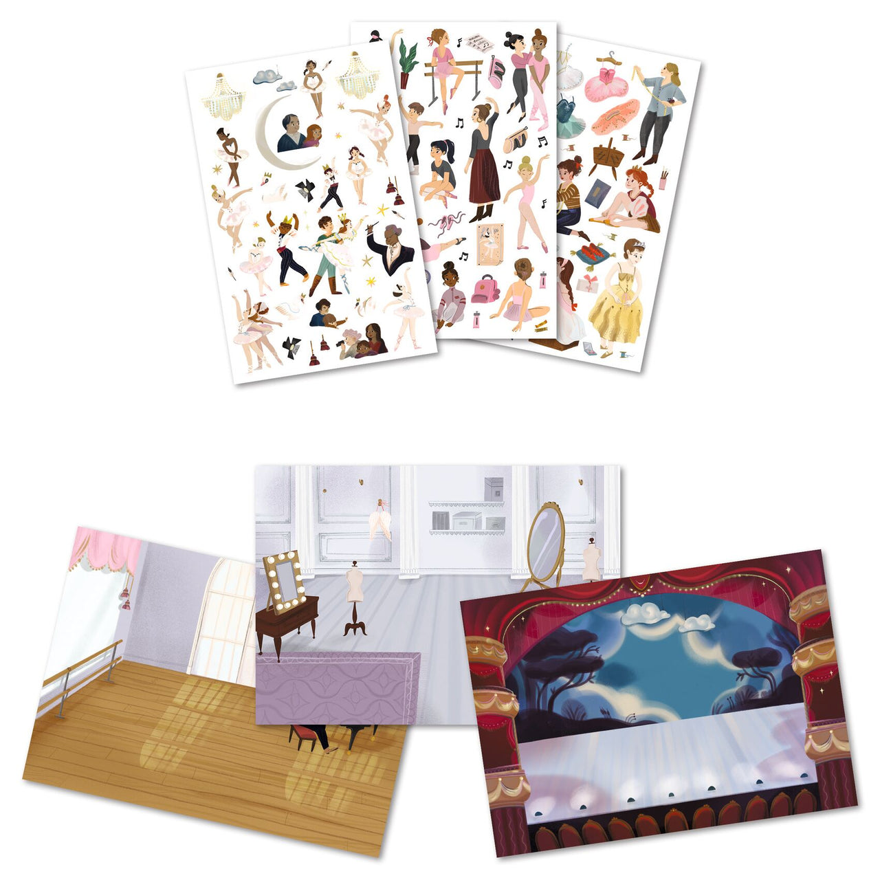 Djeco Överföringsbilder Little Ballet Dancers
