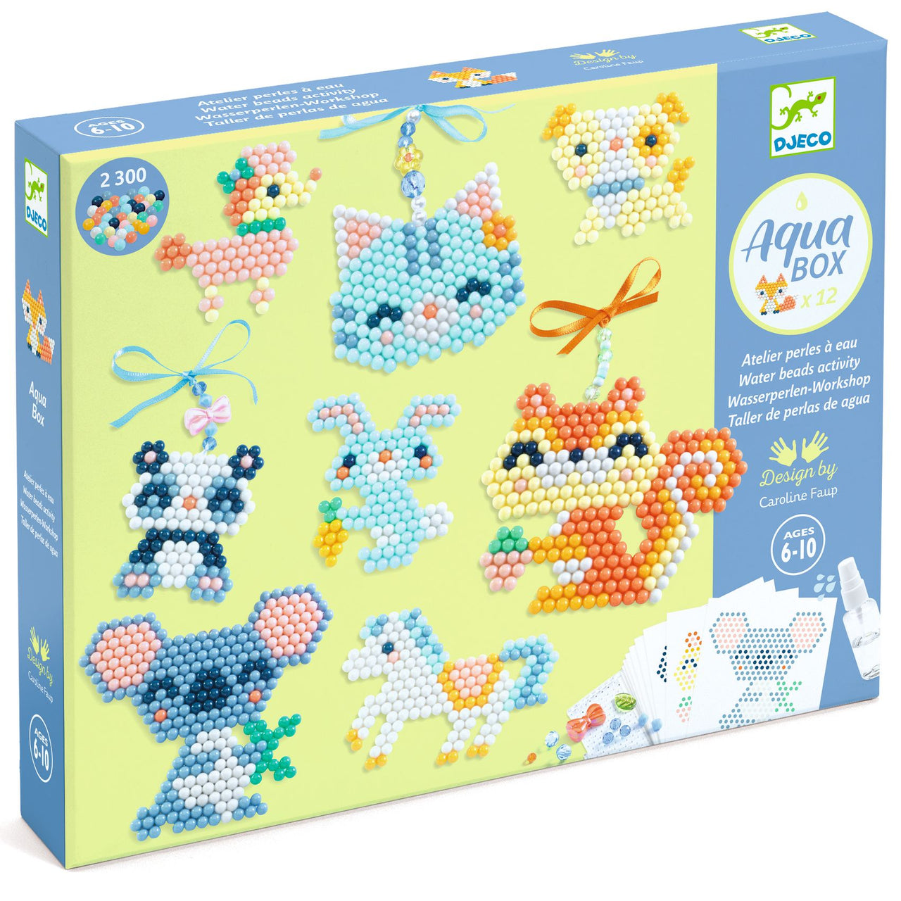 Djeco Vattenpärlor Furry Friends (2300 pärlor)