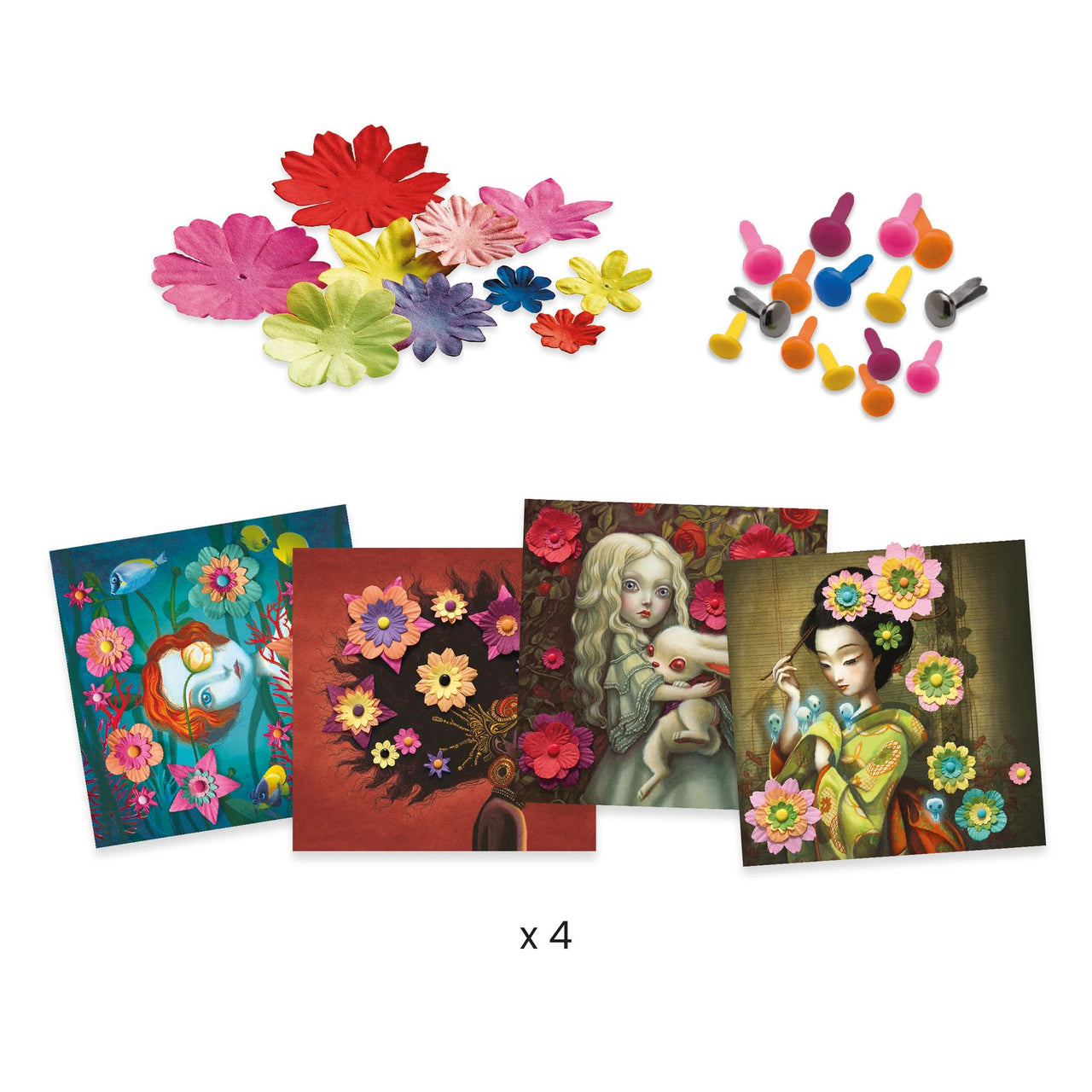 Djeco Pysselbox 3D Rock'n Roses
