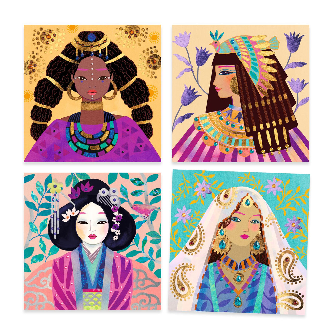 Djeco Pysselbox Foil Pictures Precious Jewels