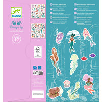 Thumbnail for Djeco Klistermärken Sparkly Mermaids (160 st)
