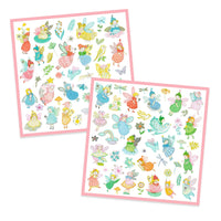 Thumbnail for Djeco Klistermärken Sparkly Fairies (160st)