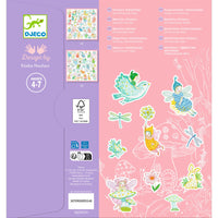 Thumbnail for Djeco Klistermärken Sparkly Fairies (160st)