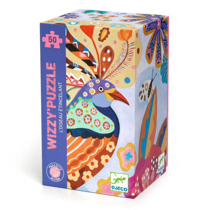 Djeco Pussel Wizzy Puzzle Sparkling Bird (50 bitar)