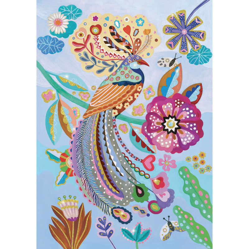 Djeco Pussel Wizzy Puzzle Sparkling Bird (50 bitar)