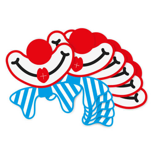 Ejvor Sugrörsmun Clownmun