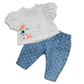 Skrållan Dukketøj: Jeans & T-shirt (36-40cm)