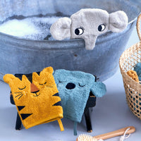Thumbnail for Tvättvantar Koala, Tiger & Elefant, 3-pack