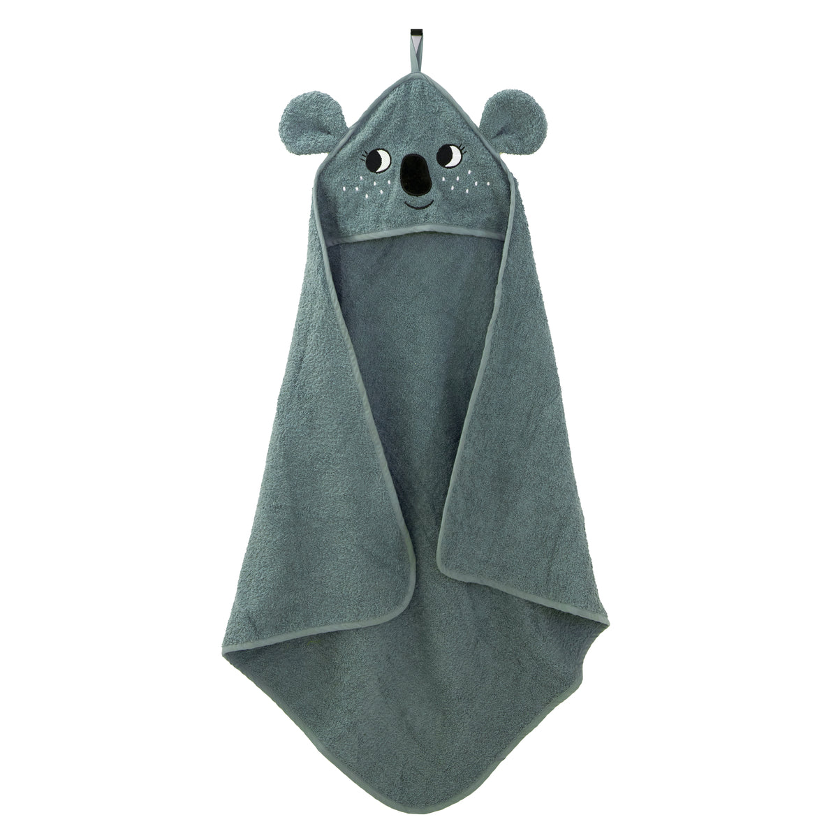 Roommate Handduk med huva Koala Turkos (72x72cm)