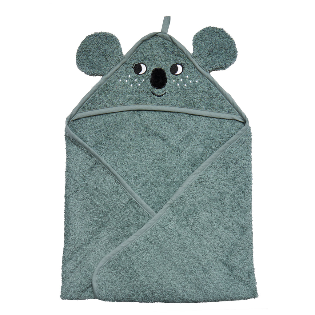 Roommate Håndklæde med hætte Koala Turkis (72x72cm)