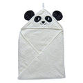 Roommate Håndklæde med hætte Panda Off White (72x72cm)
