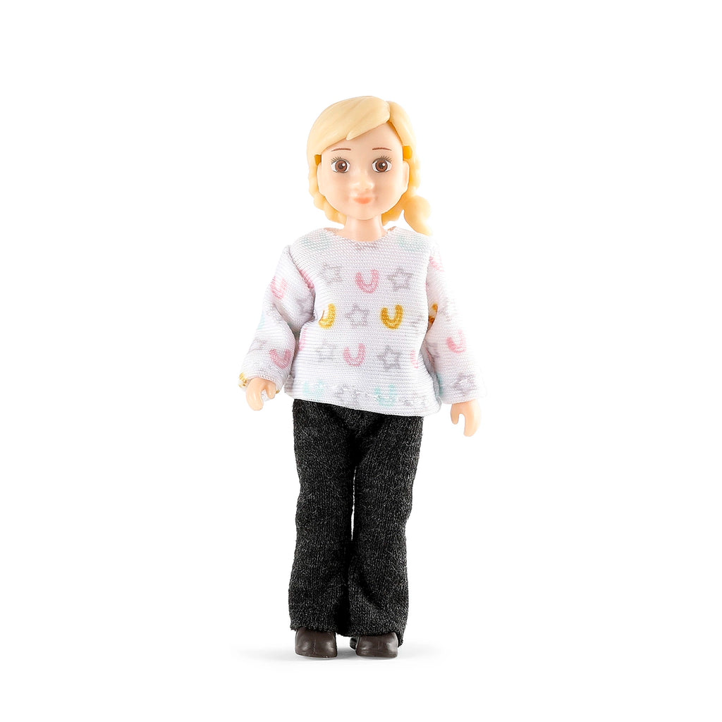 Lundby dukkehusdukke med hest