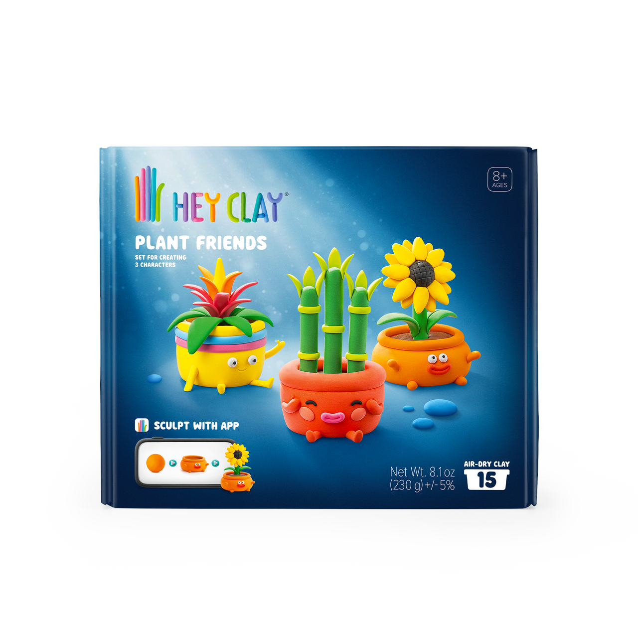 Hey Clay Modellera Plant Friends (15 burkar)