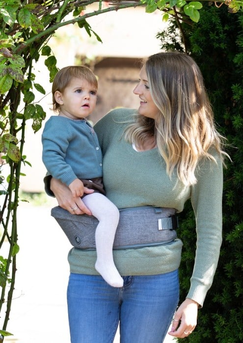 Hippychick Hipseat Denim Oatmeal