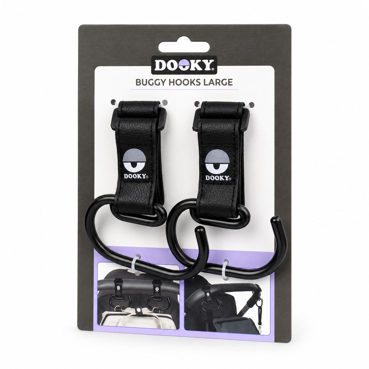 Dooky Buggy Barnevognskrog Sort Large (2-pak)