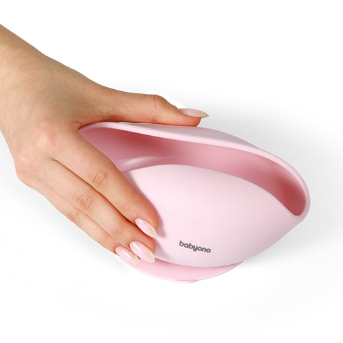 Babyono Matskål Rosa Silicon Sugpropp