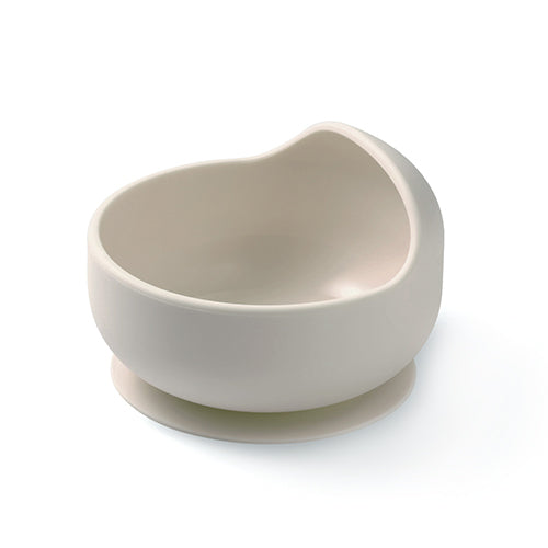 Babyono Matskål Beige Silicon Sugpropp