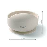 Thumbnail for Babyono Matskål Beige Silicon Sugpropp