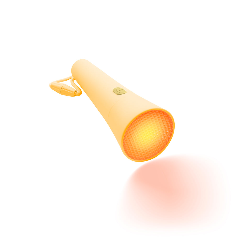Lalarma Gul Dimbar ficklampa med färgskiftande funktion