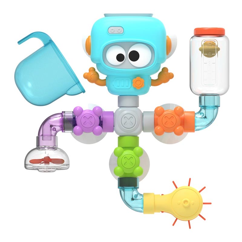 Fresh Kid Badleksak Flow & Fill Robot (20 delar)