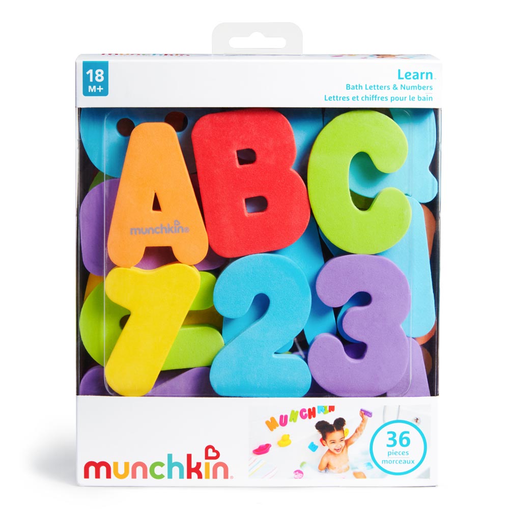 Munchkin Bokstäver & siffror till badet (36 delar)