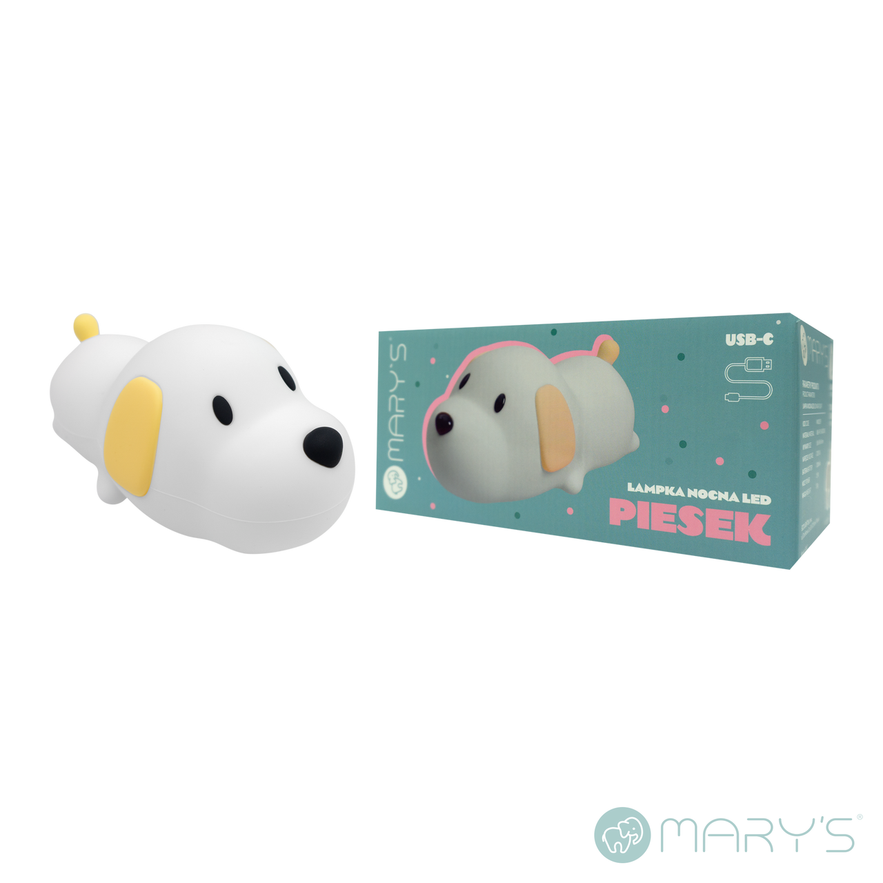 Mary's LED-Nattlampa Dog (USB-laddning)