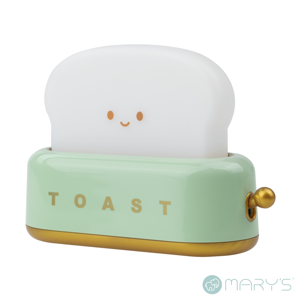 Mary's LED-natlampe Toaster Grøn (USB-opladning)