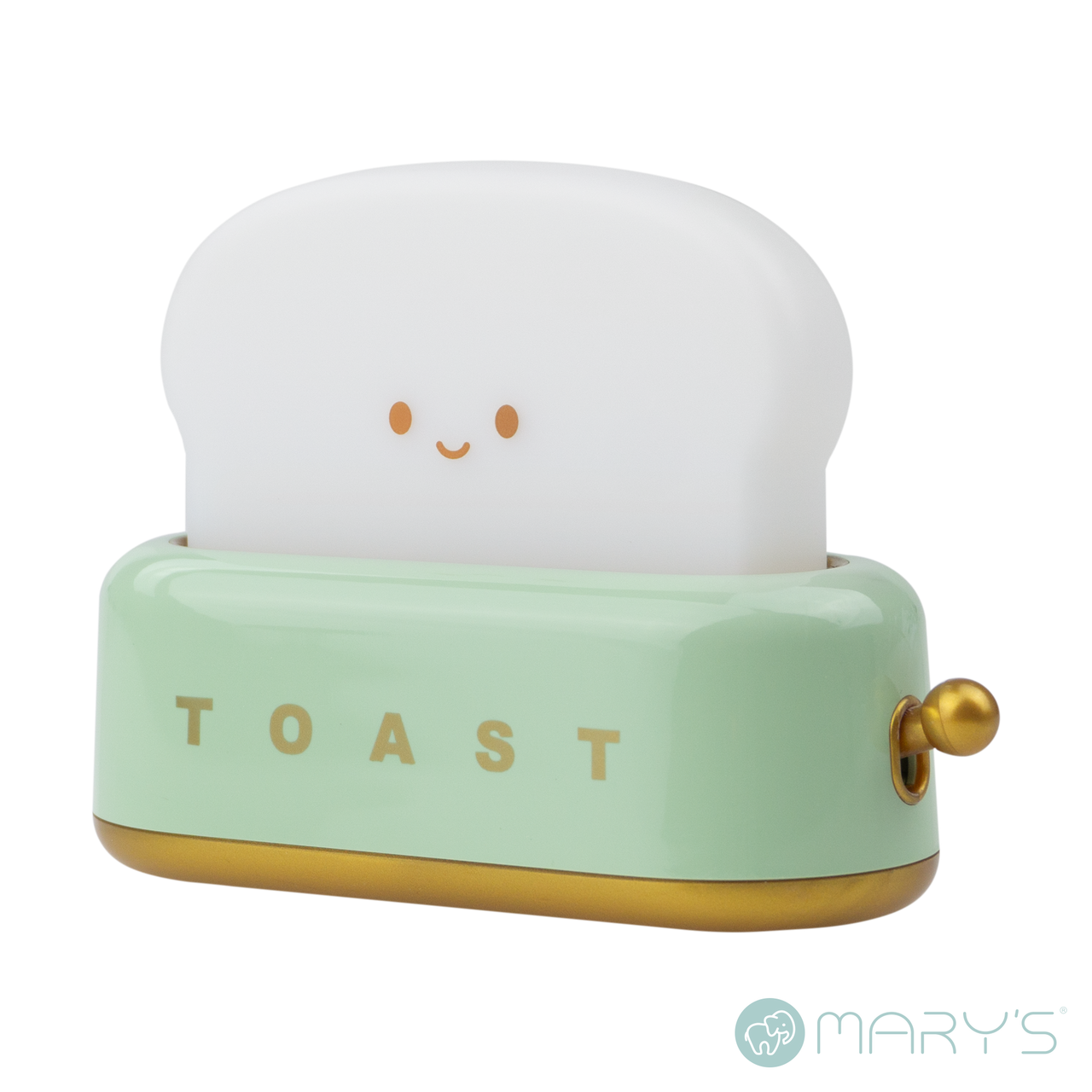 Mary's LED-Nattlampa Toaster Green (USB-laddning)