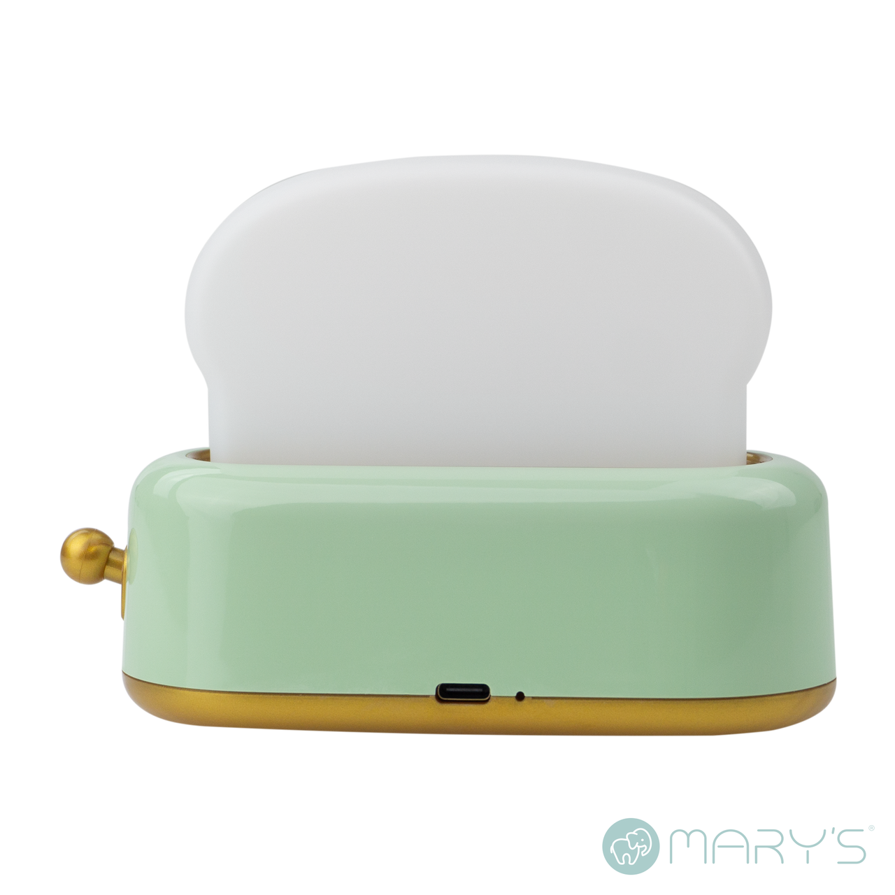 Mary's LED-Nattlampa Toaster Green (USB-laddning)