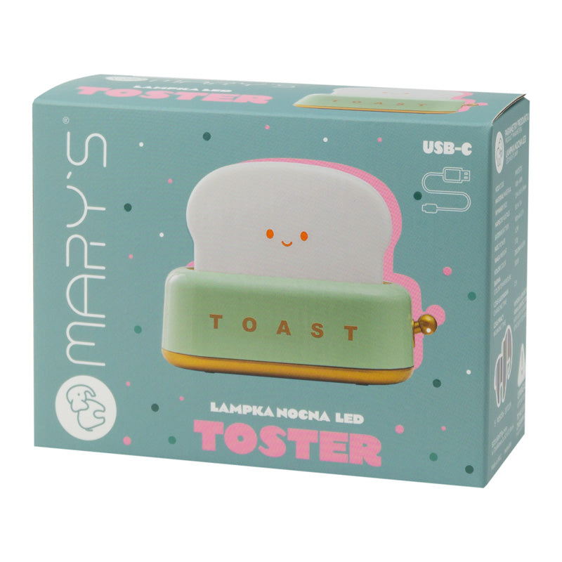 Mary's LED-Nattlampa Toaster Grön
