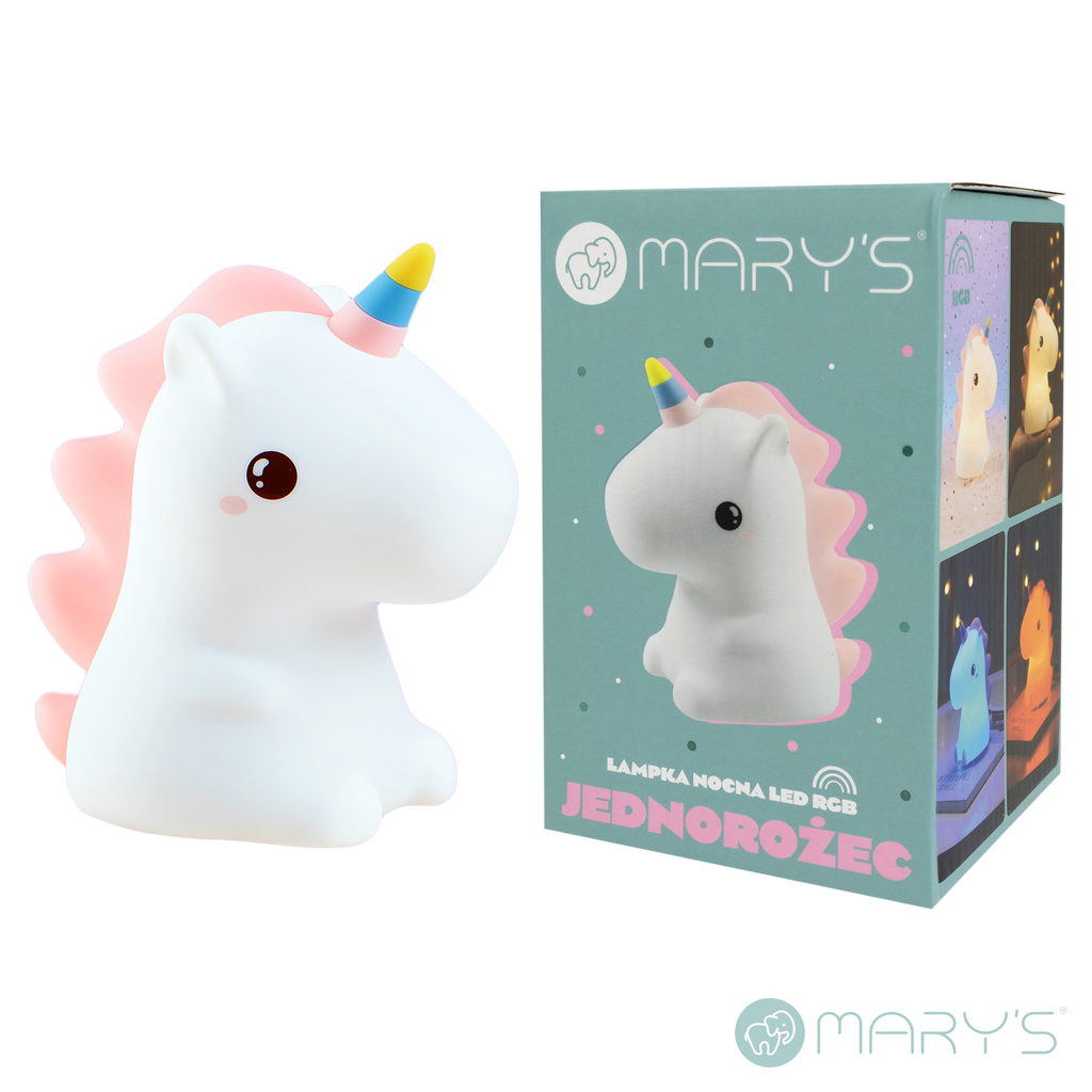 Mary's LED-Nattlampa Unicorn (USB-laddning)